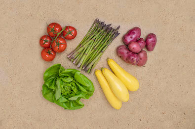 A variety of Seasonal Roots found in the Small basket