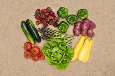 A variety of Seasonal Roots found in the Medium basket
